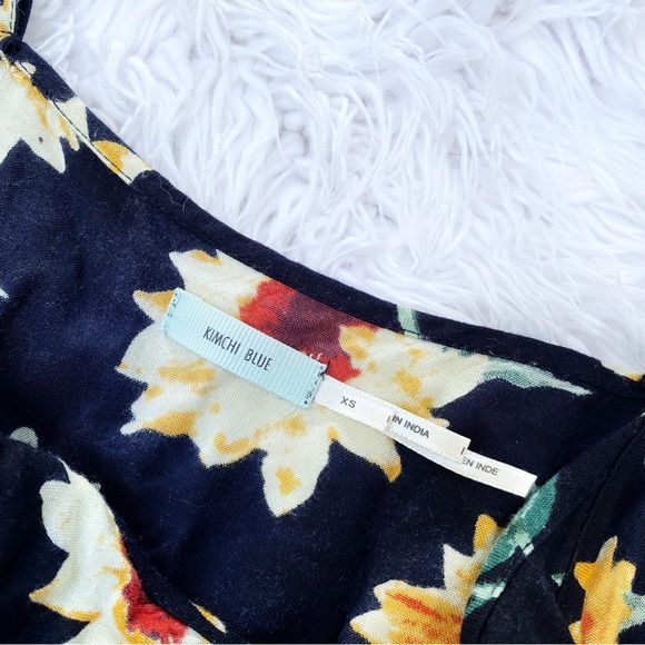 Urban Outfitters Kimchi Blue Sunflower Printed Cami Mini Dress - Picture 4 of 7